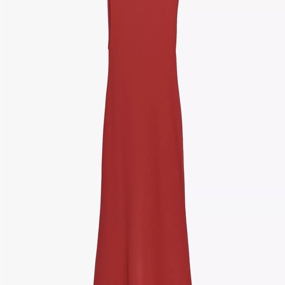 New Zara draped long dress in dark red - Picture 8 of 8